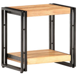 Side Table 40x30x40 cm Solid Acacia Wood - Close-Up Angle