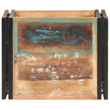 Side Table 40x30x40 cm Solid Reclaimed Wood - Side View