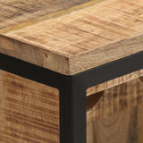 Wine Cabinet 62x33x78.5 cm Rough Mango Wood - Top-Down View
