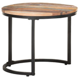 Side Tables 3 pcs Solid Reclaimed Wood - Top-Down View