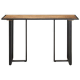 Dining Table 120 cm Rough Mango Wood - Front View