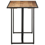 Dining Table 120 cm Rough Mango Wood - Side View