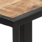 Dining Table 120 cm Rough Mango Wood - 45-Degree Angle