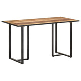 Dining Table 140 cm Rough Mango Wood - Extra Image