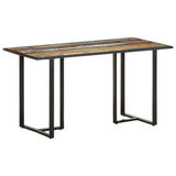 Dining Table 140 cm Solid Reclaimed Wood - Extra Image