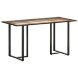 Dining Table 140 cm Solid Reclaimed Wood - Extra Image