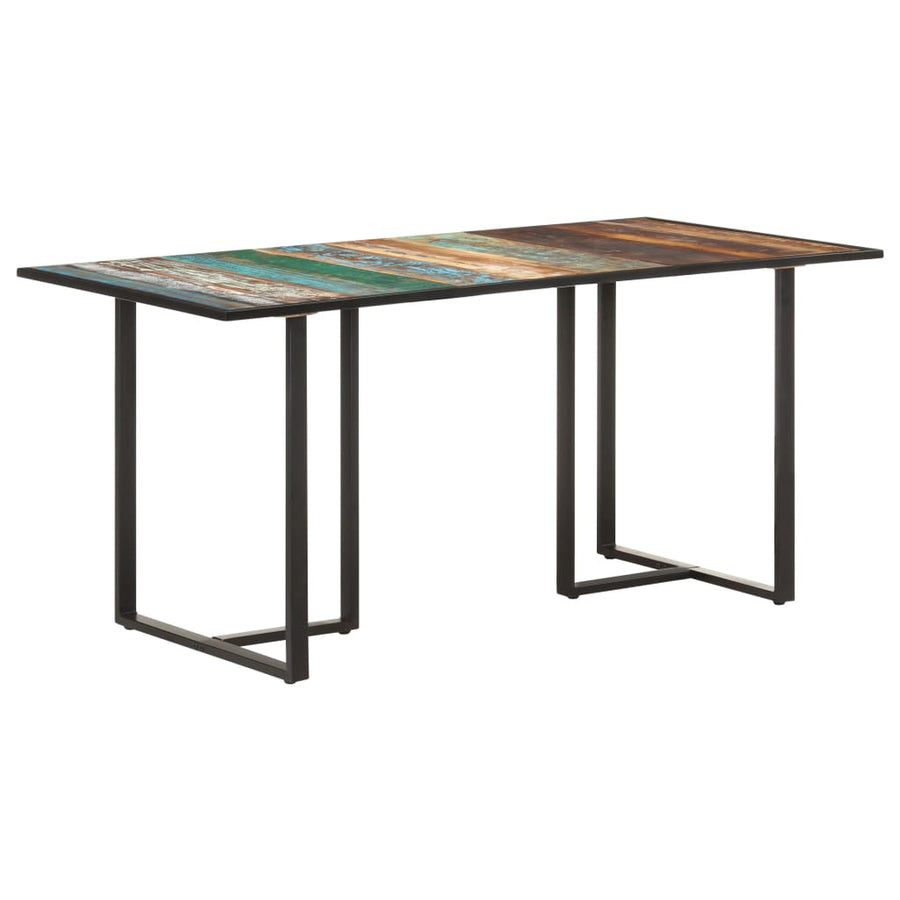 Dining Table 160 cm Solid Reclaimed Wood