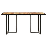 Dining Table 200 cm Rough Mango Wood - Front View