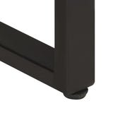 Dining Table 200 cm Rough Mango Wood - Rear View