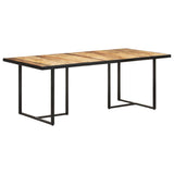 Dining Table 200 cm Rough Mango Wood