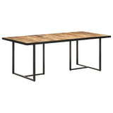 Dining Table 200 cm Rough Mango Wood - Extra Image