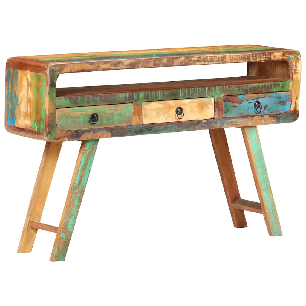 Sideboard 120x30x75 cm Solid Reclaimed Wood