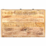 Coffee Table 90x60x29 cm Rough Mango Wood - 45-Degree Angle