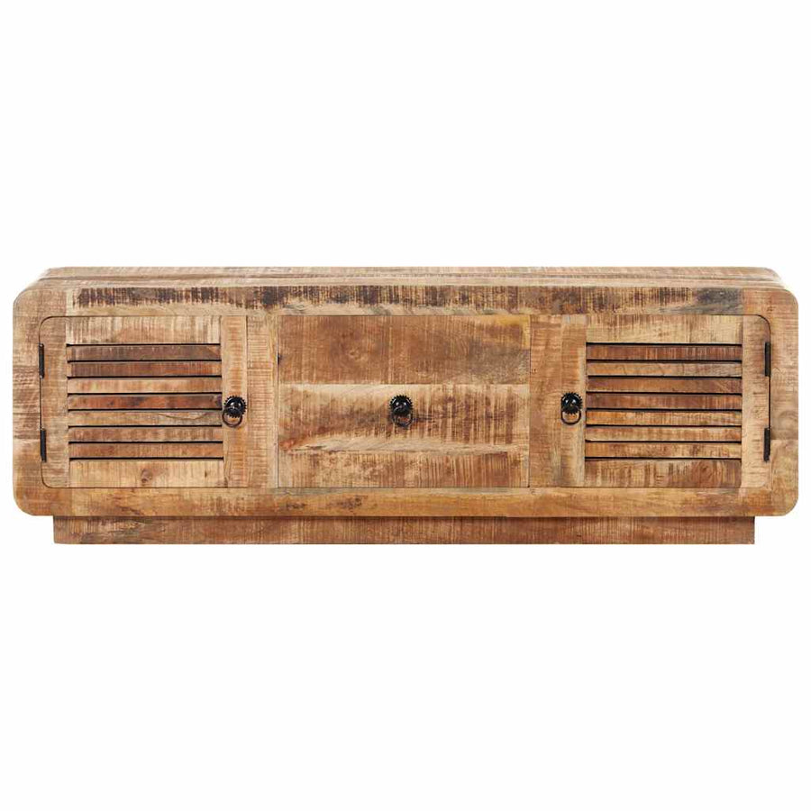 TV Cabinet 120x30x40 cm Rough Mango Wood