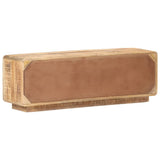 TV Cabinet 120x30x40 cm Rough Mango Wood - Top-Down View