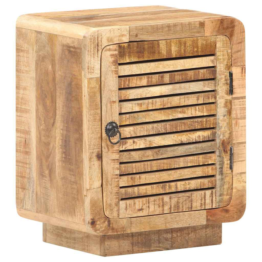 Bedside Cabinet 40x30x50 cm Rough Mango Wood