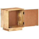 Bedside Cabinet 40x30x45 cm Solid Mango Wood - Front View