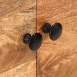Sideboard 116x35x75 cm Solid Mango Wood - Rear View