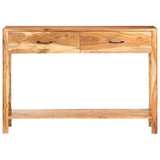 Sideboard 110x30x75 cm Solid Acacia Wood - Side View