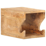 Wall Mounted Bicycle Rack 35x25x25 cm Solid Rough Mango Wood