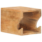 Wall Mounted Bicycle Rack 35x25x25 cm Solid Rough Mango Wood