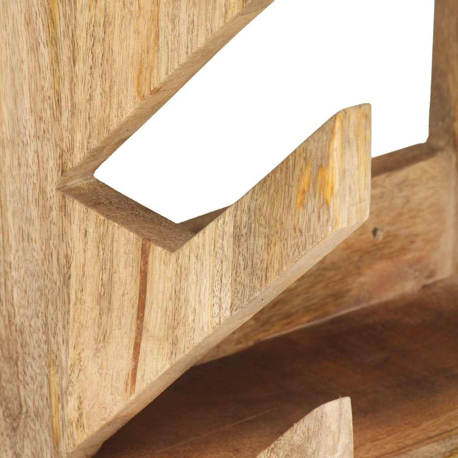 Wall Mounted Skateboard Holder 25x20x30 cm Solid Mango Wood