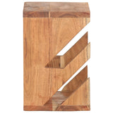 Wall Mounted Skateboard Holder 25x20x30 cm Solid Acacia Wood - Side View