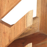 Wall Mounted Skateboard Holder 25x20x30 cm Solid Acacia Wood - Rear View
