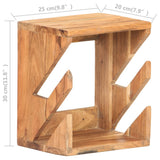 Wall Mounted Skateboard Holder 25x20x30 cm Solid Acacia Wood - Low Angle