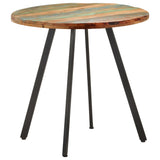 Dining Table 80 cm Solid Reclaimed Wood - 45-Degree Angle
