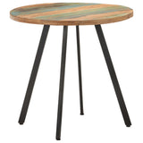 Dining Table 80 cm Solid Reclaimed Wood - Low Angle