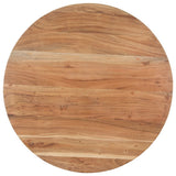 Dining Table 80 cm Solid Acacia Wood - Front View
