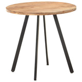 Dining Table 80 cm Solid Acacia Wood - Rear View