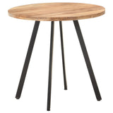 Dining Table 80 cm Solid Acacia Wood - Close-Up Angle