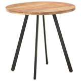 Dining Table 80 cm Solid Acacia Wood - Low Angle