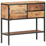 Sideboard 85x30x80 cm Rough Mango Wood - Extra Image
