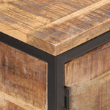 Sideboard 85x30x80 cm Rough Mango Wood - Top-Down View