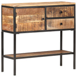 Sideboard 85x30x80 cm Rough Mango Wood - Extra Image