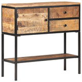 Sideboard 85x30x80 cm Rough Mango Wood - Extra Image