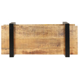 TV Cabinet 90x40x40 cm Rough Mango Wood - Top-Down View