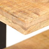 TV Cabinet 90x40x40 cm Rough Mango Wood - 45-Degree Angle