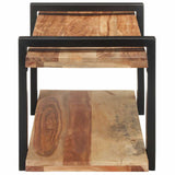 TV Cabinet 90x40x40 cm Solid Acacia Wood - Side View