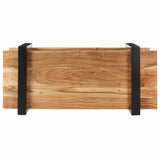 TV Cabinet 90x40x40 cm Solid Acacia Wood - Top-Down View