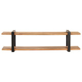 TV Cabinet 160x40x40 cm Solid Acacia Wood - Front View