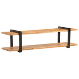 TV Cabinet 160x40x40 cm Solid Acacia Wood - Close-Up Angle