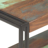 TV Cabinet 150x30x40 cm Solid Reclaimed Wood - Top-Down View