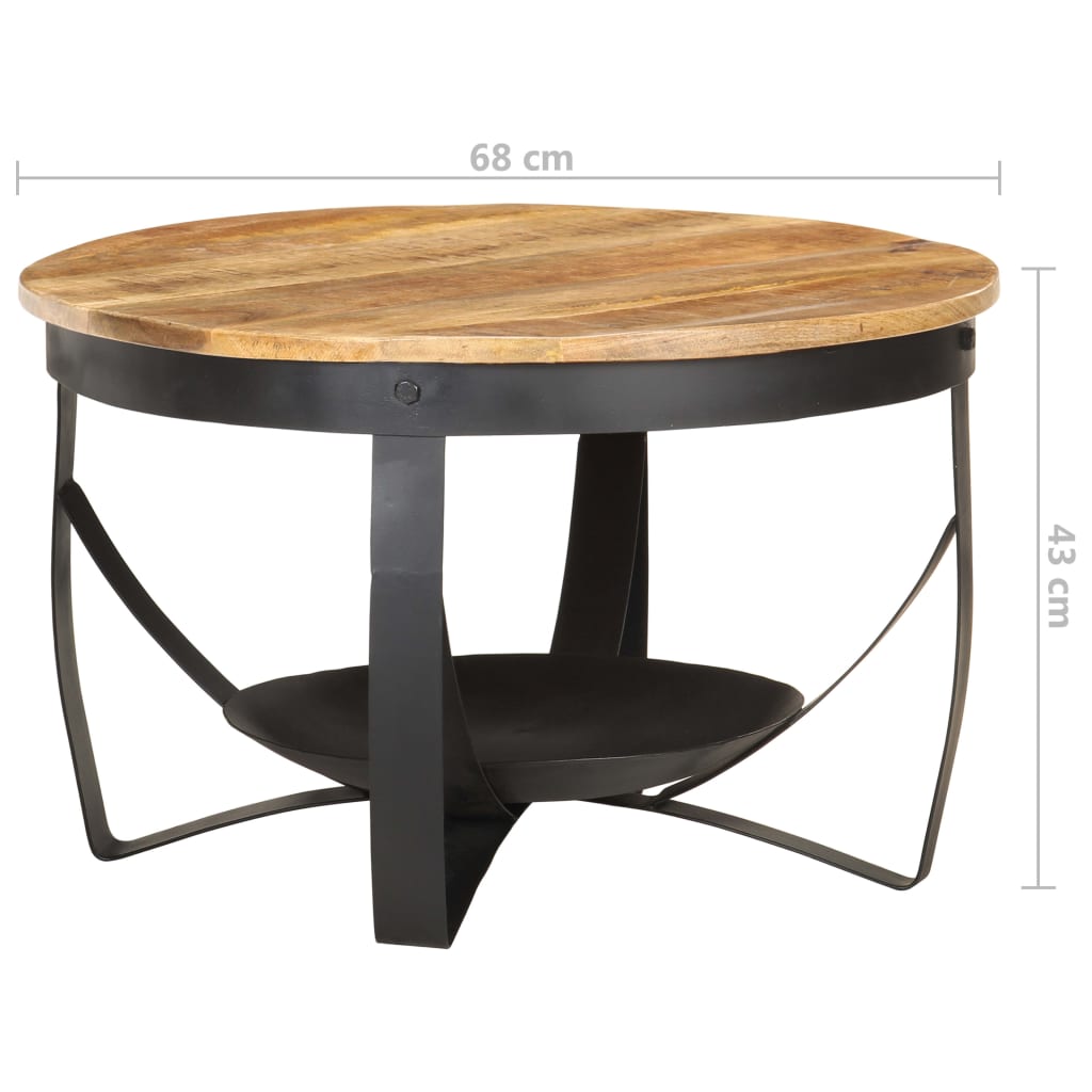 Coffee Table ?8x43 cm Rough Mango Wood