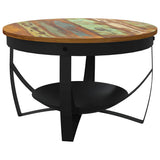 Coffee Table ?8x43 cm Solid Reclaimed Wood - Close-Up Angle