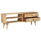 TV Cabinet 140x30x50 cm Solid Mango Wood