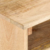 TV Cabinet 140x30x50 cm Solid Mango Wood - 45-Degree Angle